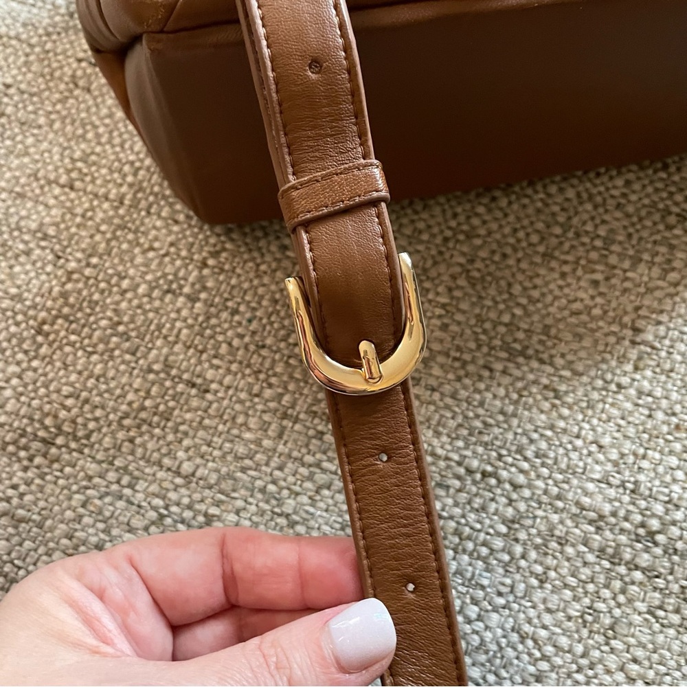 DUNE LONDON Woven Brown Leather Crossbody Bag - Picture 14 of 14